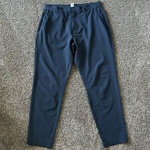 Fabletics Deep Navy Flat Front Pant, Size 34x32, Great Condition
